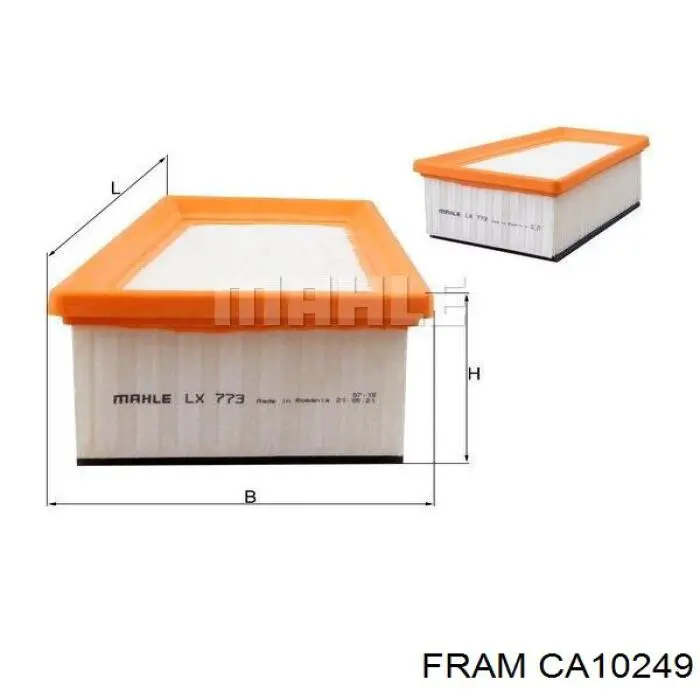 CA10249 Fram filtro de aire