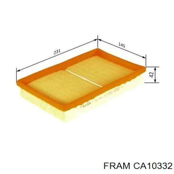 El filtro de aire Fram CA10332 precio, desde 8,33 EUR