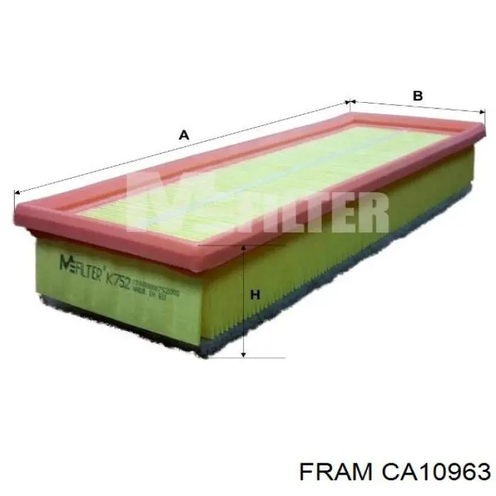 Filtro de aire Peugeot 206 2A/C