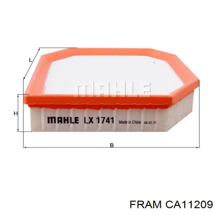 CA11209 Fram filtro de aire