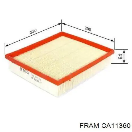 CA11360 Fram filtro de aire