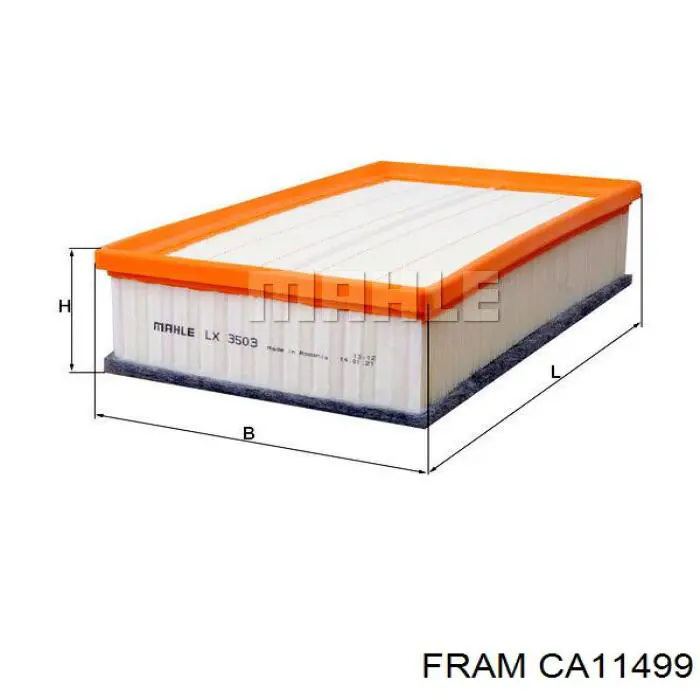 CA11499 Fram filtro de aire