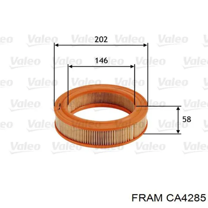 7701009283 Renault (RVI) filtro de aire