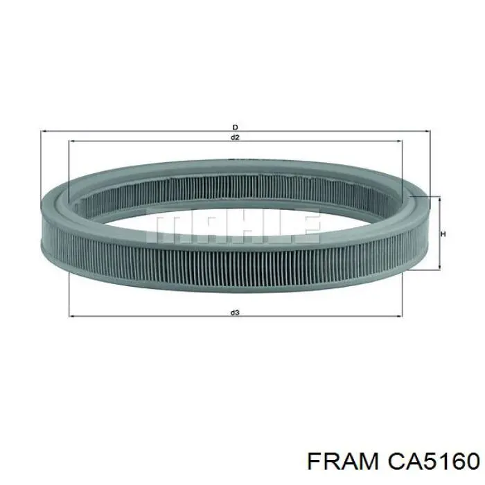 CA5160 Fram filtro de aire