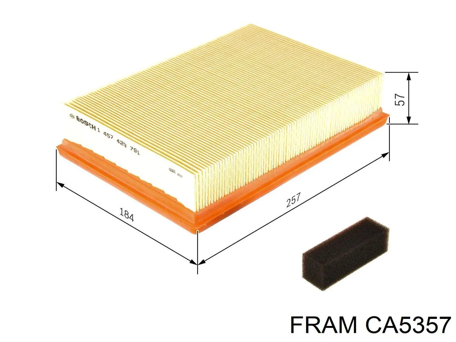 CA5357 Fram filtro de aire