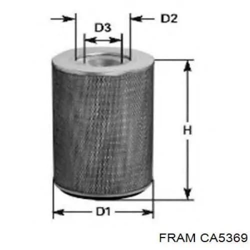 CA5369 Fram Filtro de aire de motor