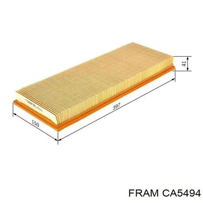 FA1659 Bremsi Filtro de aire de motor