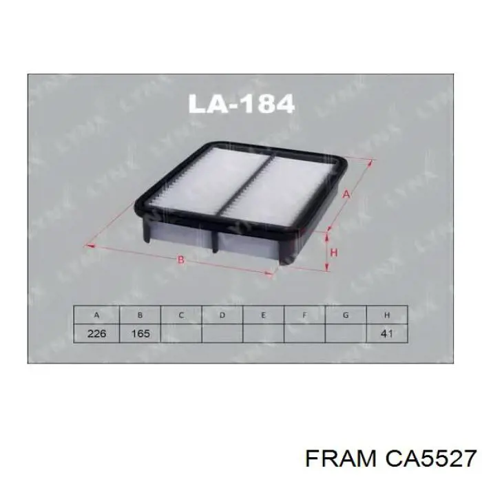 CA5527 Fram Filtro de aire de motor