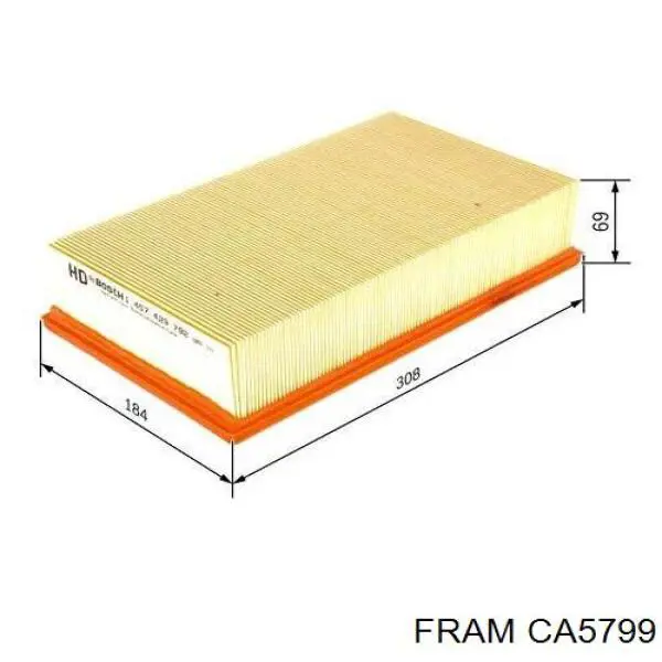 CA5799 Fram filtro de aire