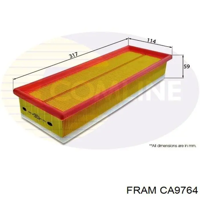 Filtro de aire Peugeot 206 2A/C