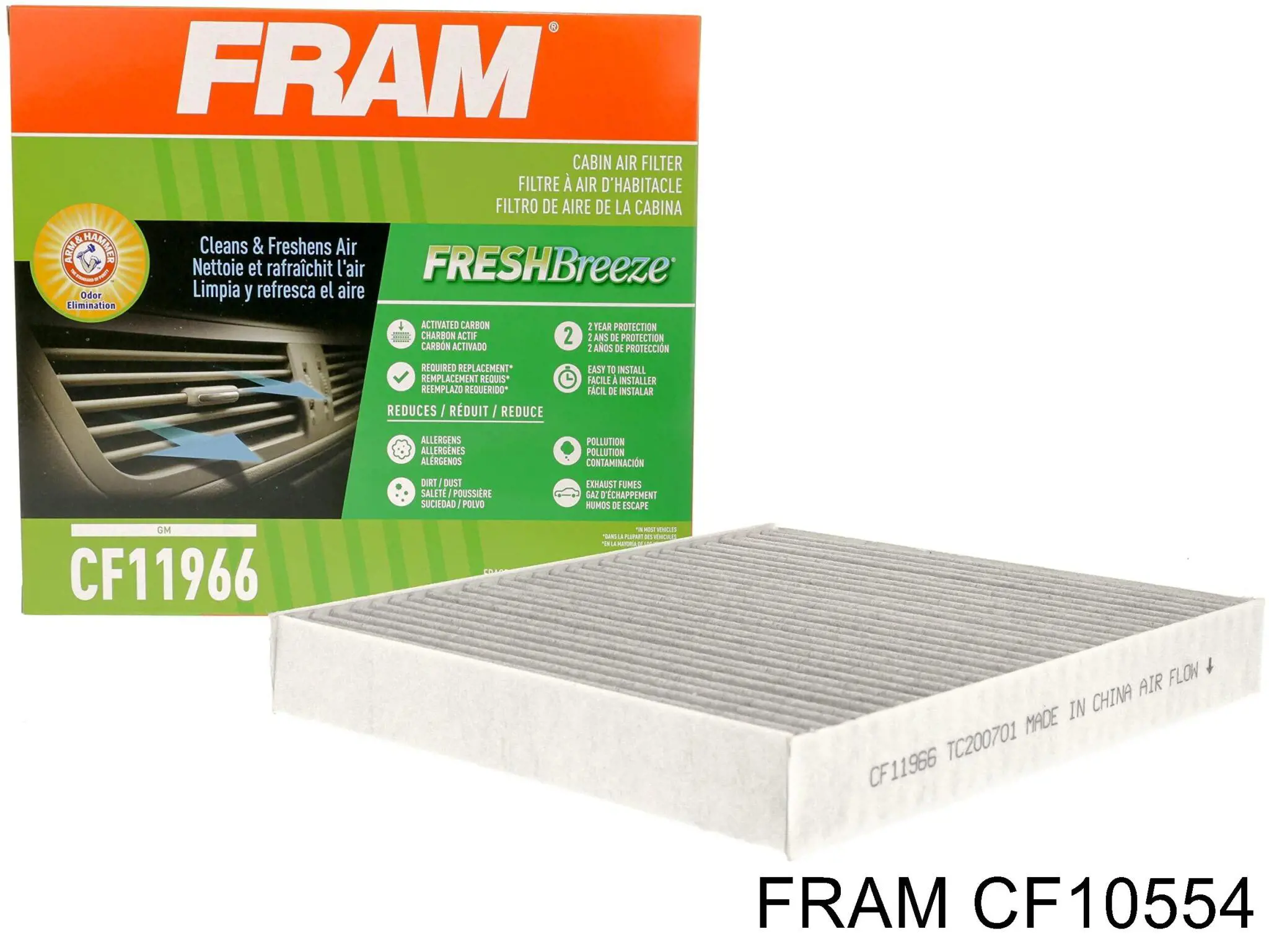 CF10554 Fram filtro de habitáculo