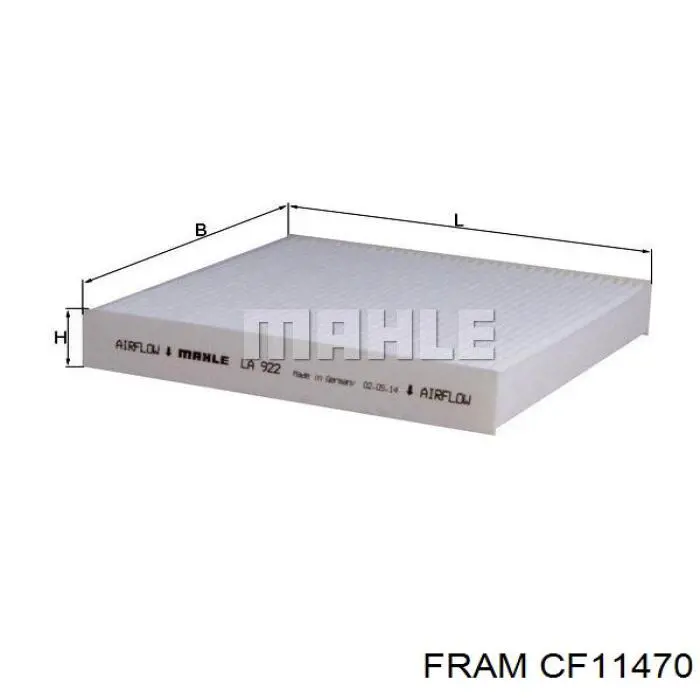 Filtro de habitáculo CF11470 Fram
