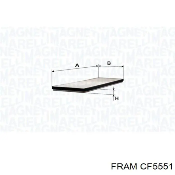 Filtro de cabina Fram CF5551 precio, desde 9,87 EUR
