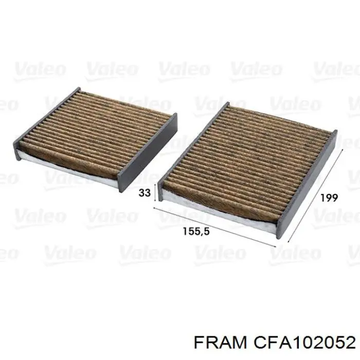 CFA10205-2 Fram filtro de habitáculo