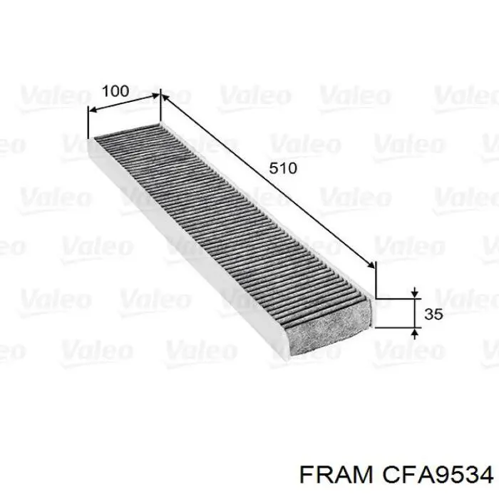 CFA9534 Fram filtro habitáculo