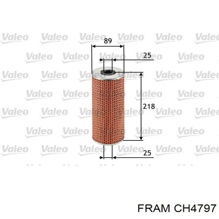 CH4797 Fram filtro de aceite