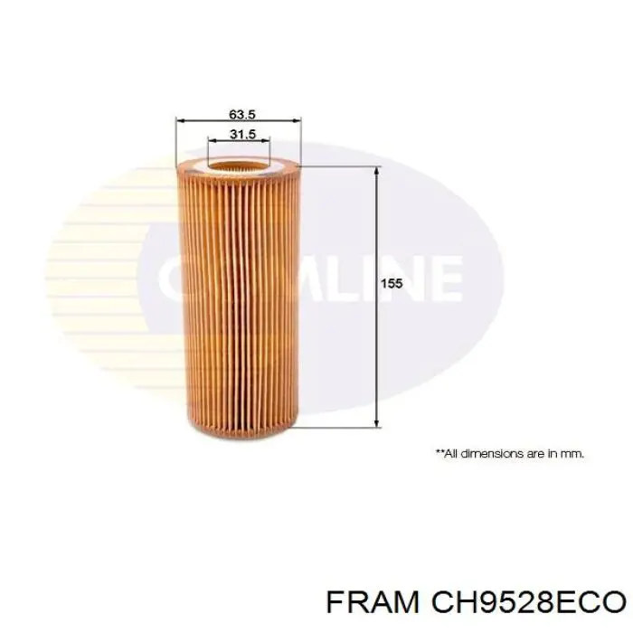 CH9528ECO Fram filtro de aceite