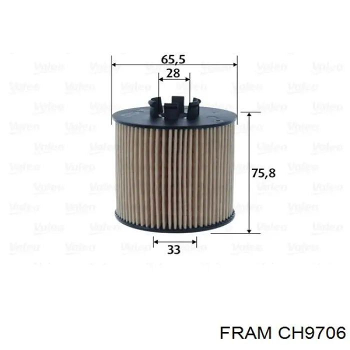 CH9706 Fram filtro de aceite