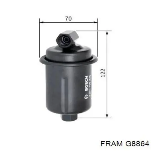 Filtro de combustible CHY13001 Comline