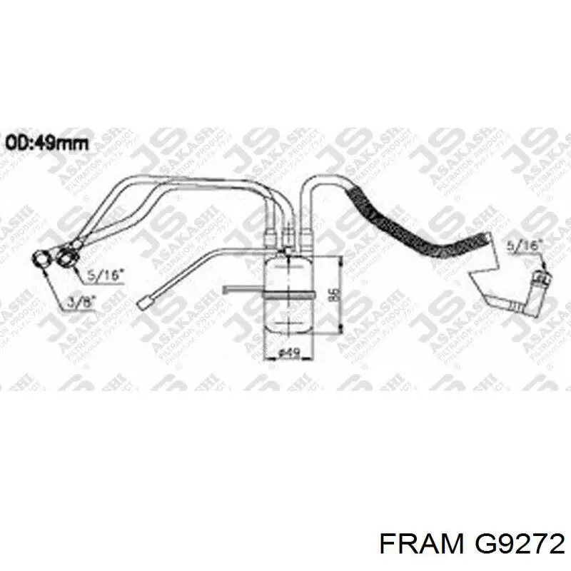 G9272 Fram filtro combustible