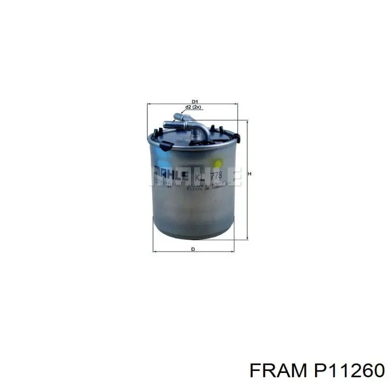 Filtro de combustible 6RF127400A VAG