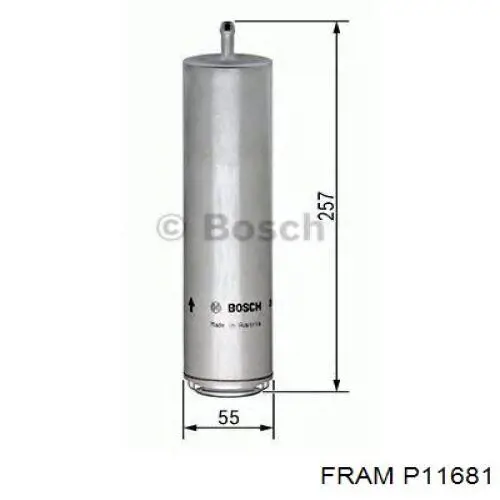 Filtro combustible Fram P11681 precio, desde 22,31 EUR