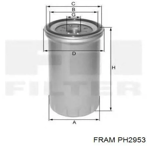 PH2953 Fram filtro de aceite