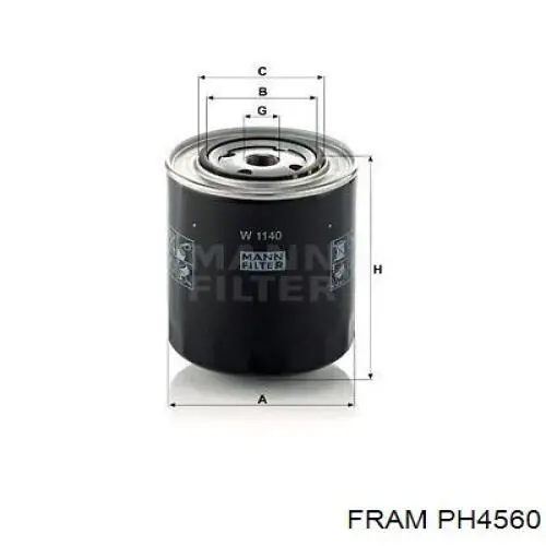 PH3534 Fram filtro de aceite