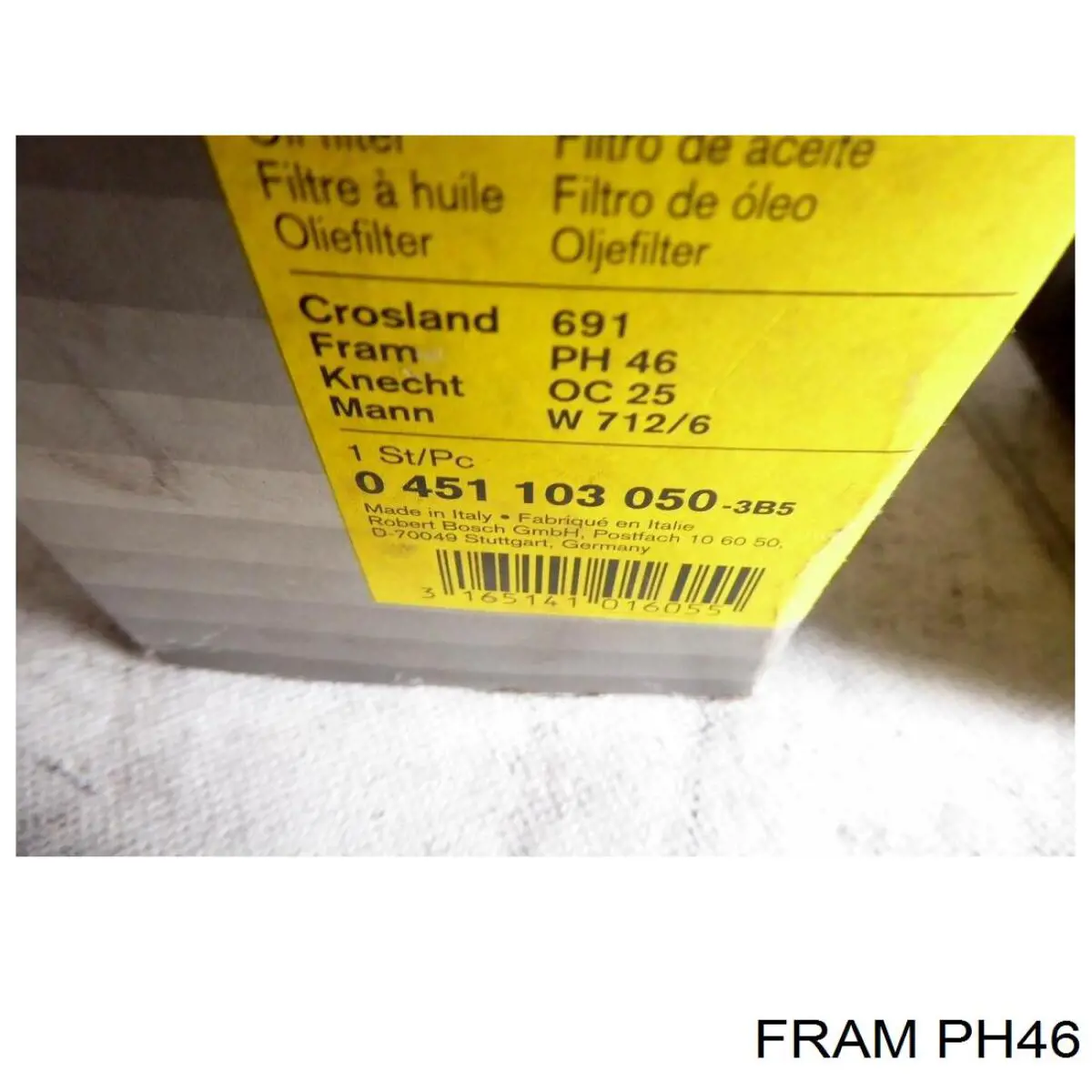 PH46 Fram filtro de aceite