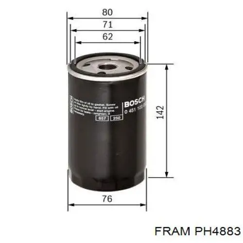 PH4883 Fram filtro de aceite