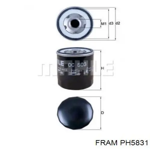 Comprar PH5831 Fram Filtros de aceite