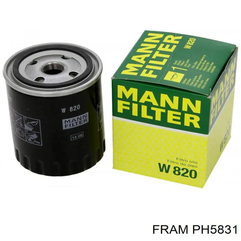 Filtro de aceite PH5831 Fram