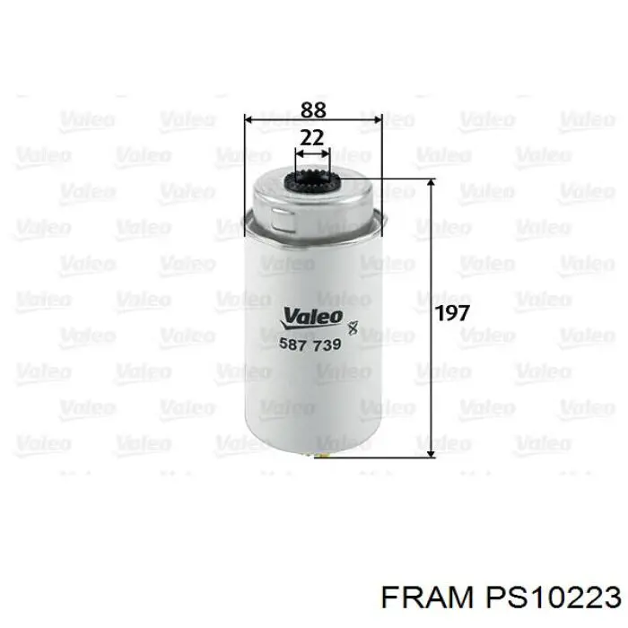 PS10223 Fram filtro de combustible