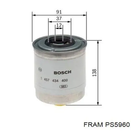 Filtro de combustible FE0814 Bremsi