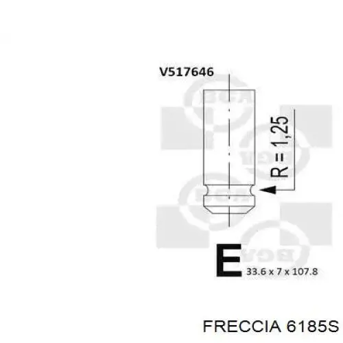 Válvula de admisión Freccia 6185 precio, desde 4,33 EUR