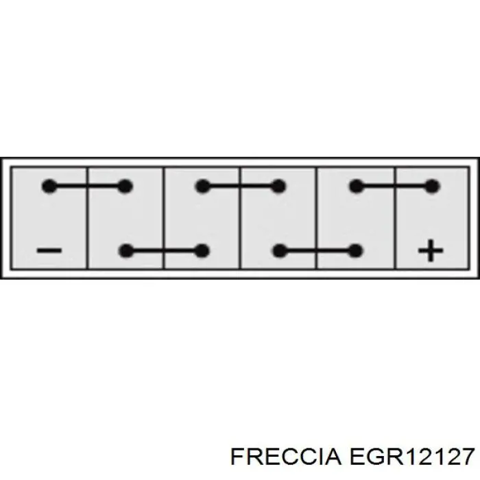 Enfriador de recirculación de gases de escape EGR EGR12127 Freccia