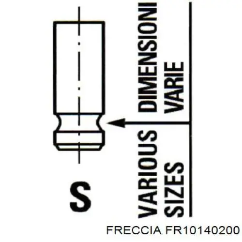 FR10140200 Freccia aros de pistón para 1 cilindro, std
