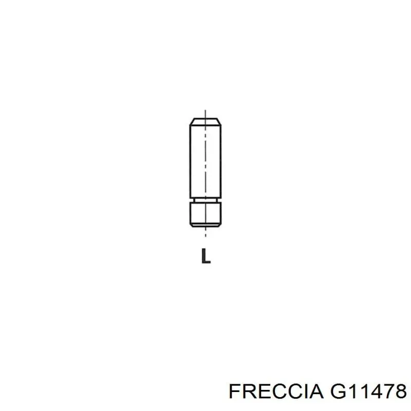 G11478 Freccia guía de válvula