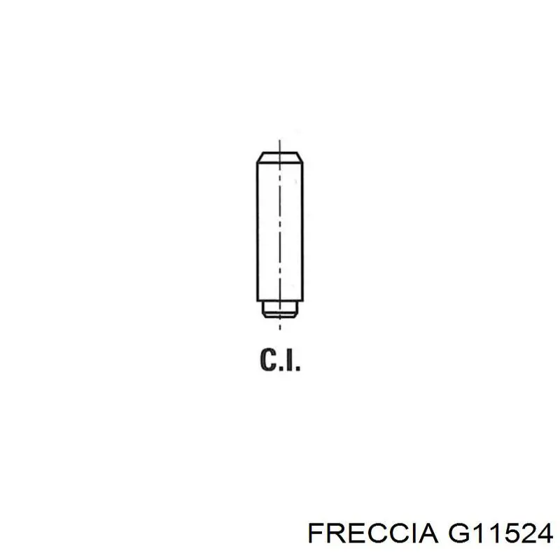 Guía de válvula de admisión para Citroen C3 (A51)