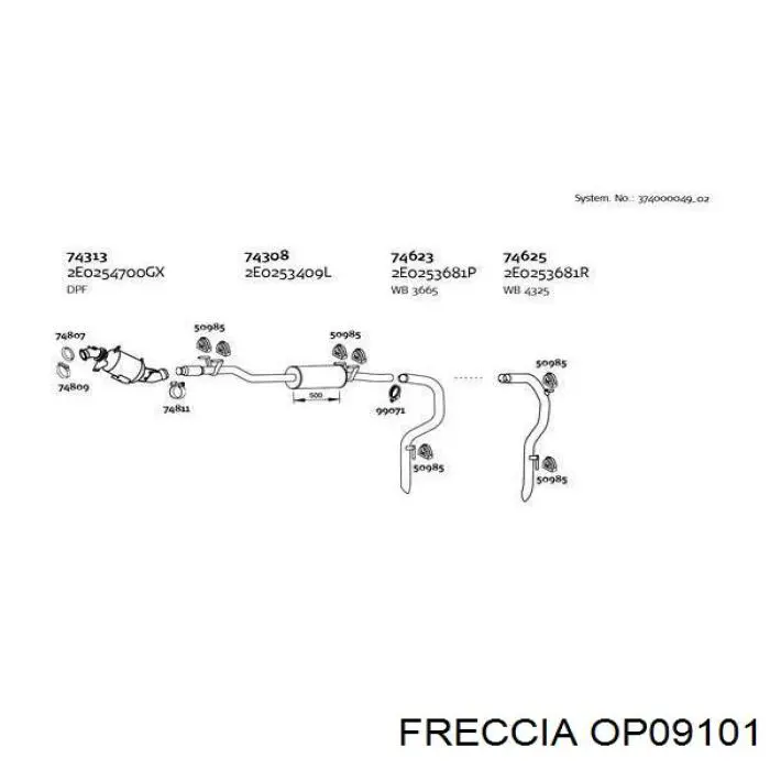 Bomba De Aceite OP09101 Freccia