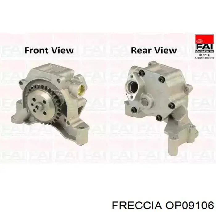 Bomba de aceite Freccia OP09106 precio, desde 56,26 EUR