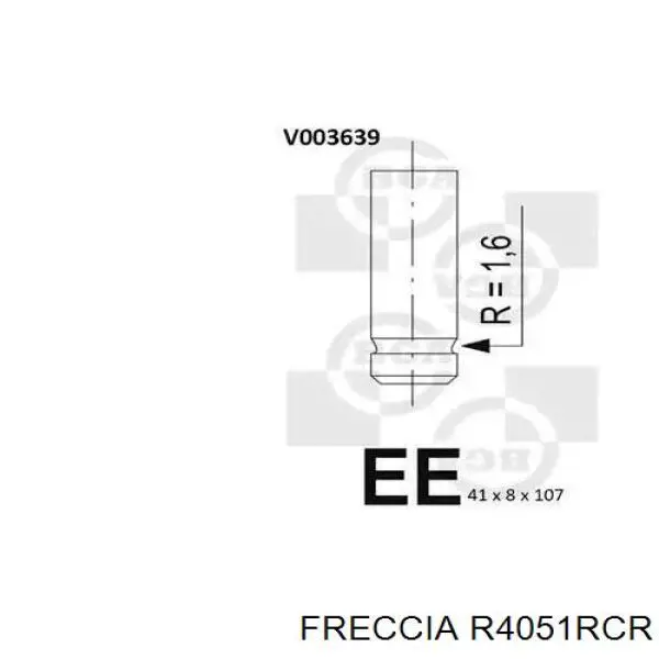 4051 Freccia Válvula de escape