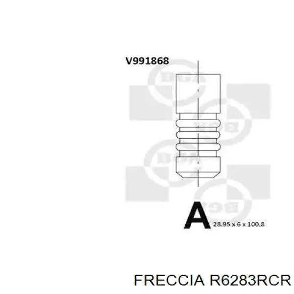 Válvula de escape Freccia R6283RCR precio, desde 13,29 EUR