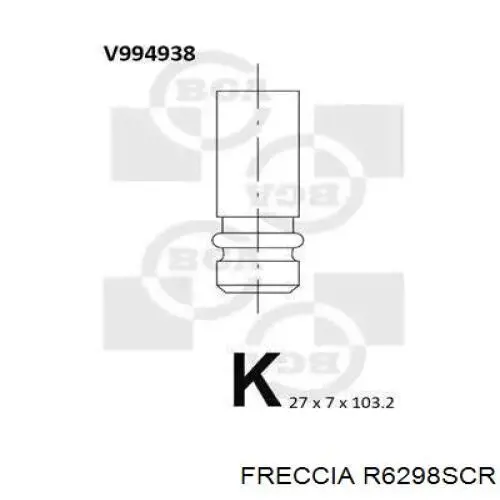 Válvula de admisión Freccia 6298 precio, desde 9,60 EUR