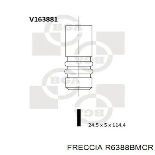 Válvula de escape Freccia R6388BMCR precio, desde 9,11 EUR