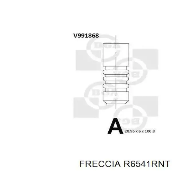 6541 Freccia Válvula de escape