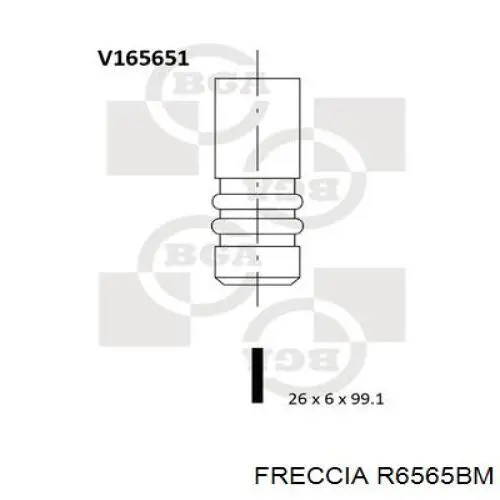 Válvula de escape Freccia R6565BM precio, desde 8,52 EUR