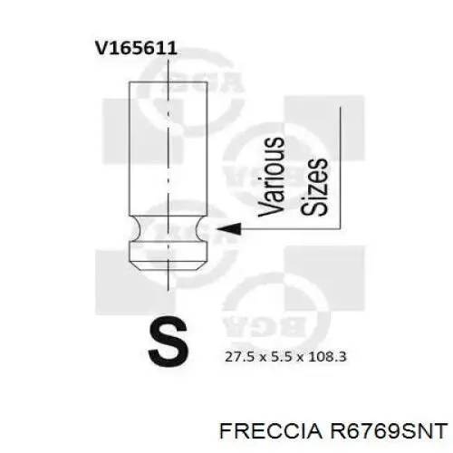 1371147010 Daihatsu válvula de admisión