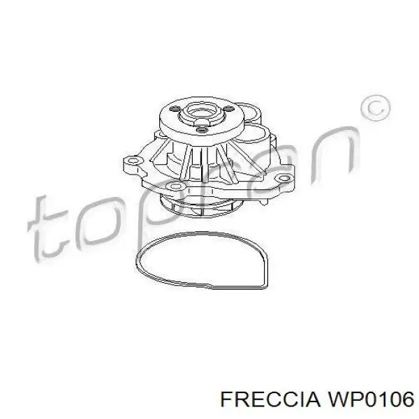 2510024030 Hyundai/Kia Bomba refrigerante coche