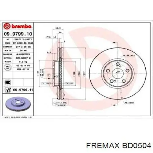 BD0504 Fremax Discos